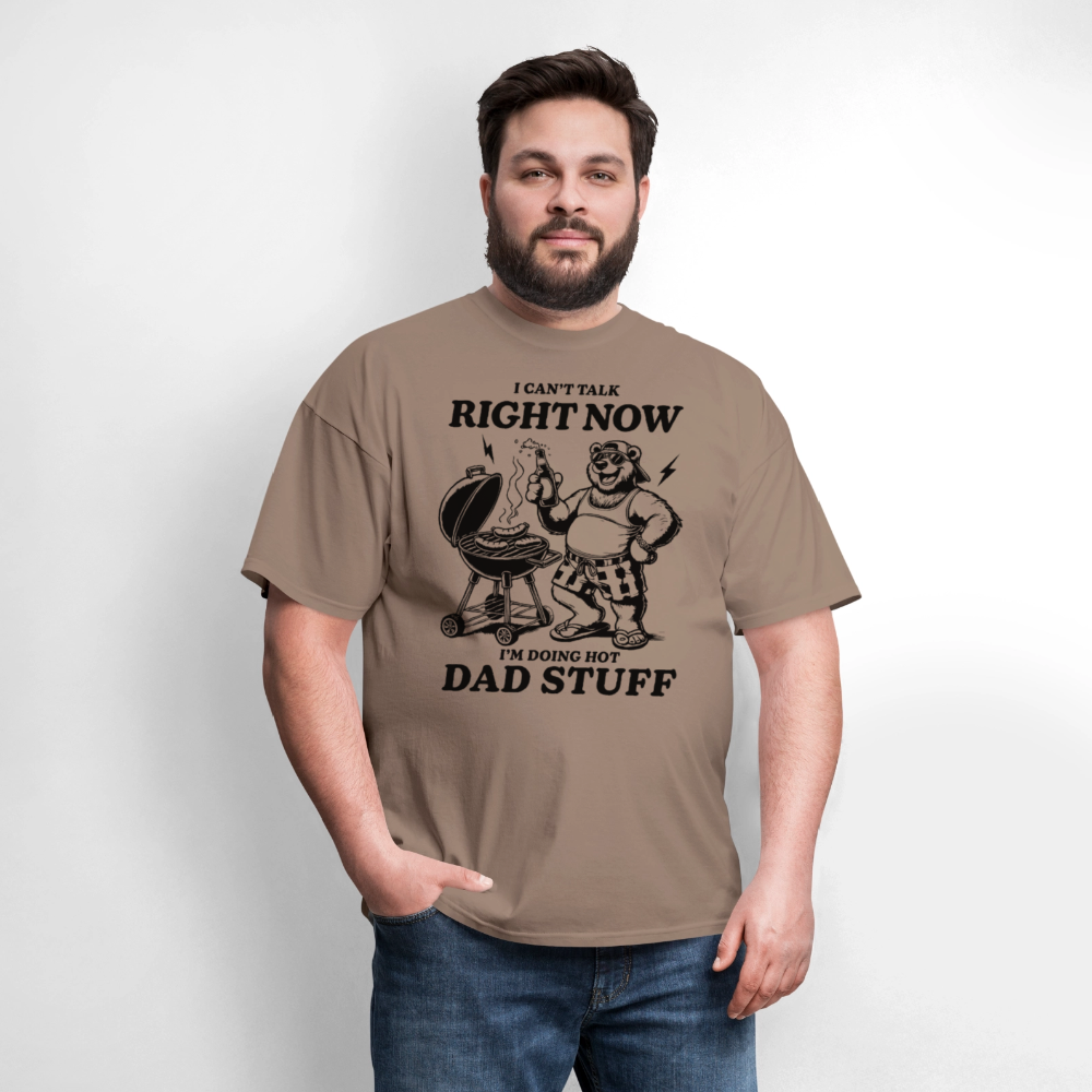 Doing Hot Dad Stuff (BBQ) T-Shirt - safari