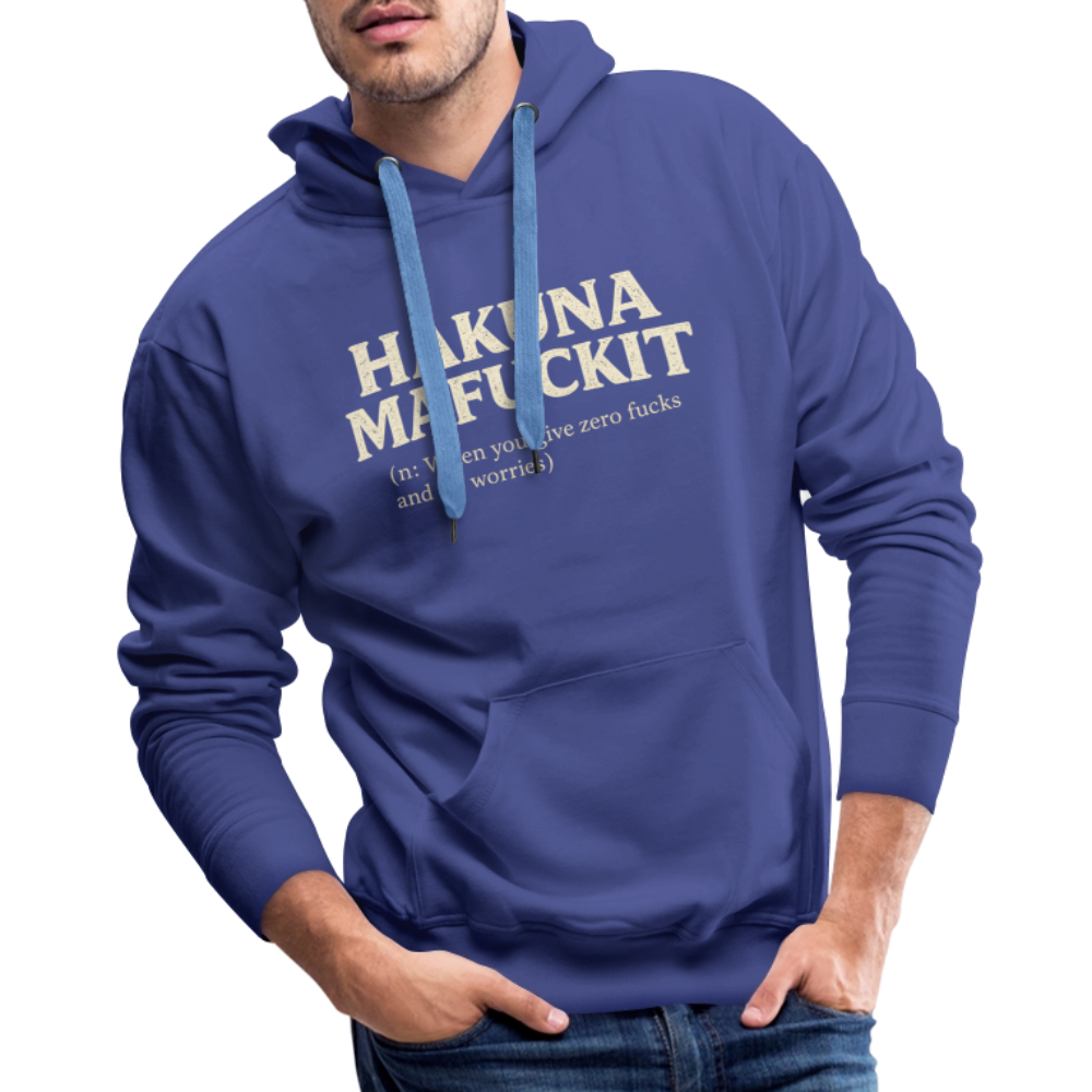 Hakuna Mafuckit Men’s Funny Graphic Hoodie Color: Black