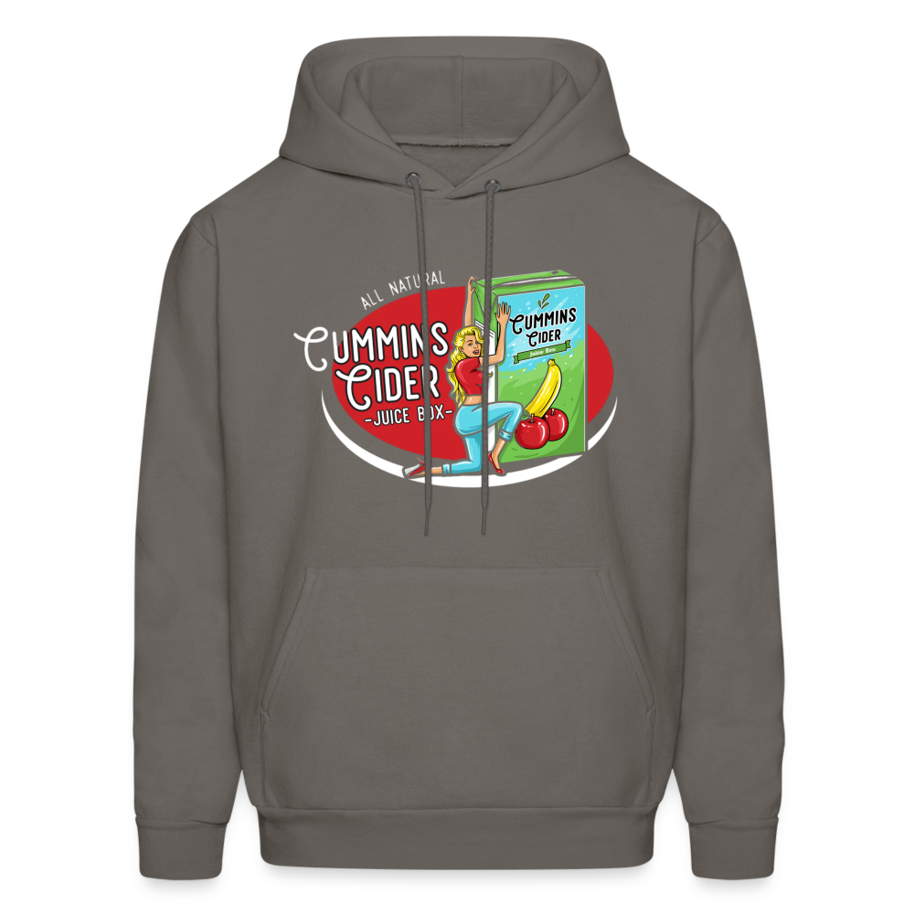 Cummins Cider Juice Box (Adult Sexual Humor) Hoodie - asphalt gray