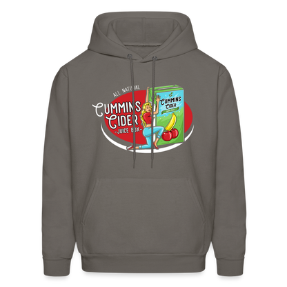 Cummins Cider Juice Box (Adult Sexual Humor) Hoodie - asphalt gray