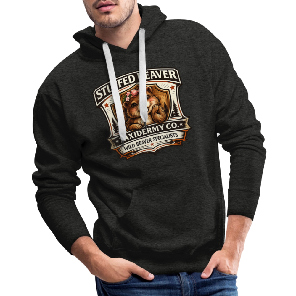 Stuffed Beaver Taxidermy Funny Adult Hoodie Color: White