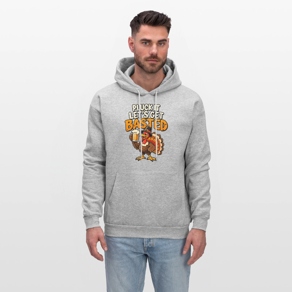 Pluck It Let’s Get Basted Hoodie - heather gray