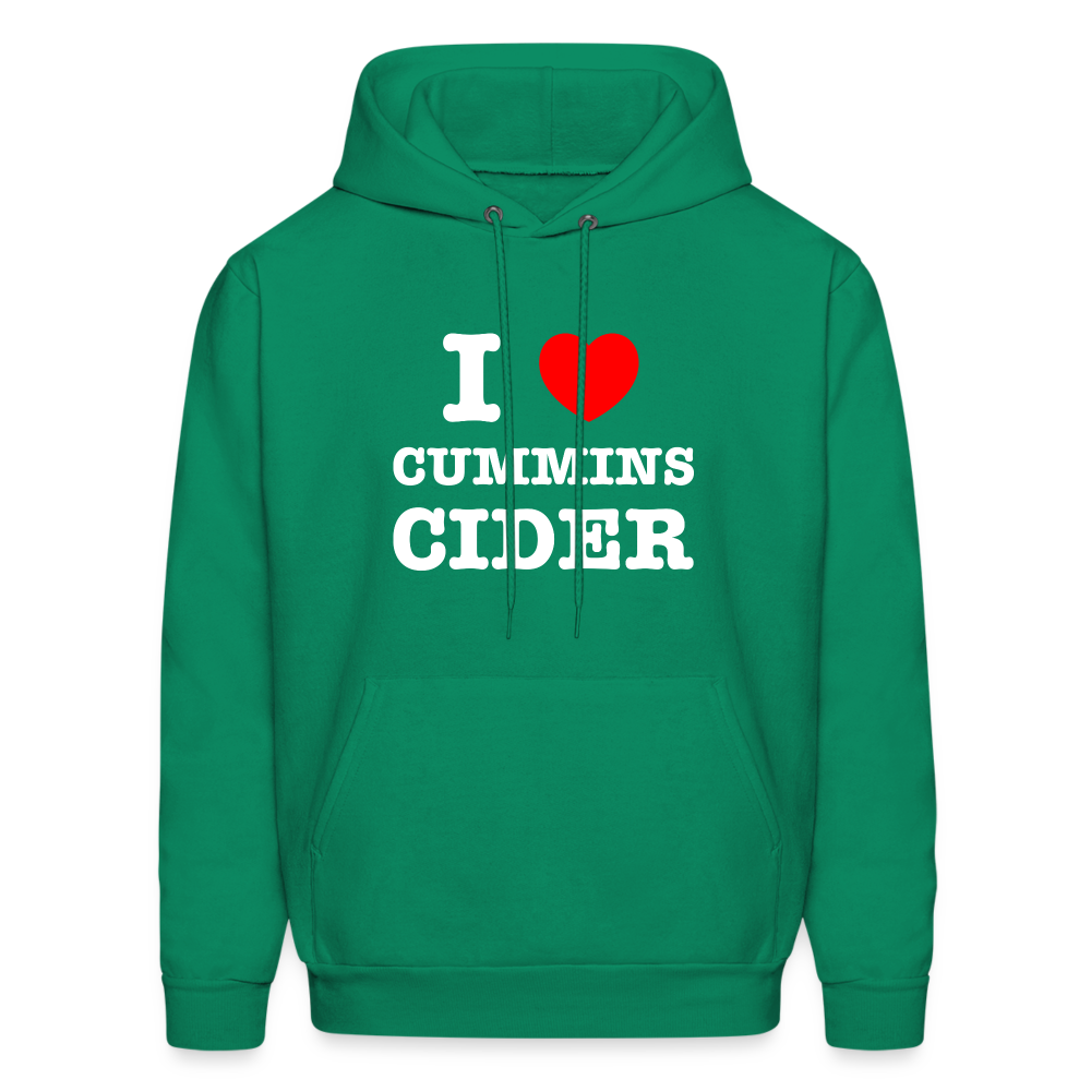 I Heart Cummins Cider Hoodie - kelly green