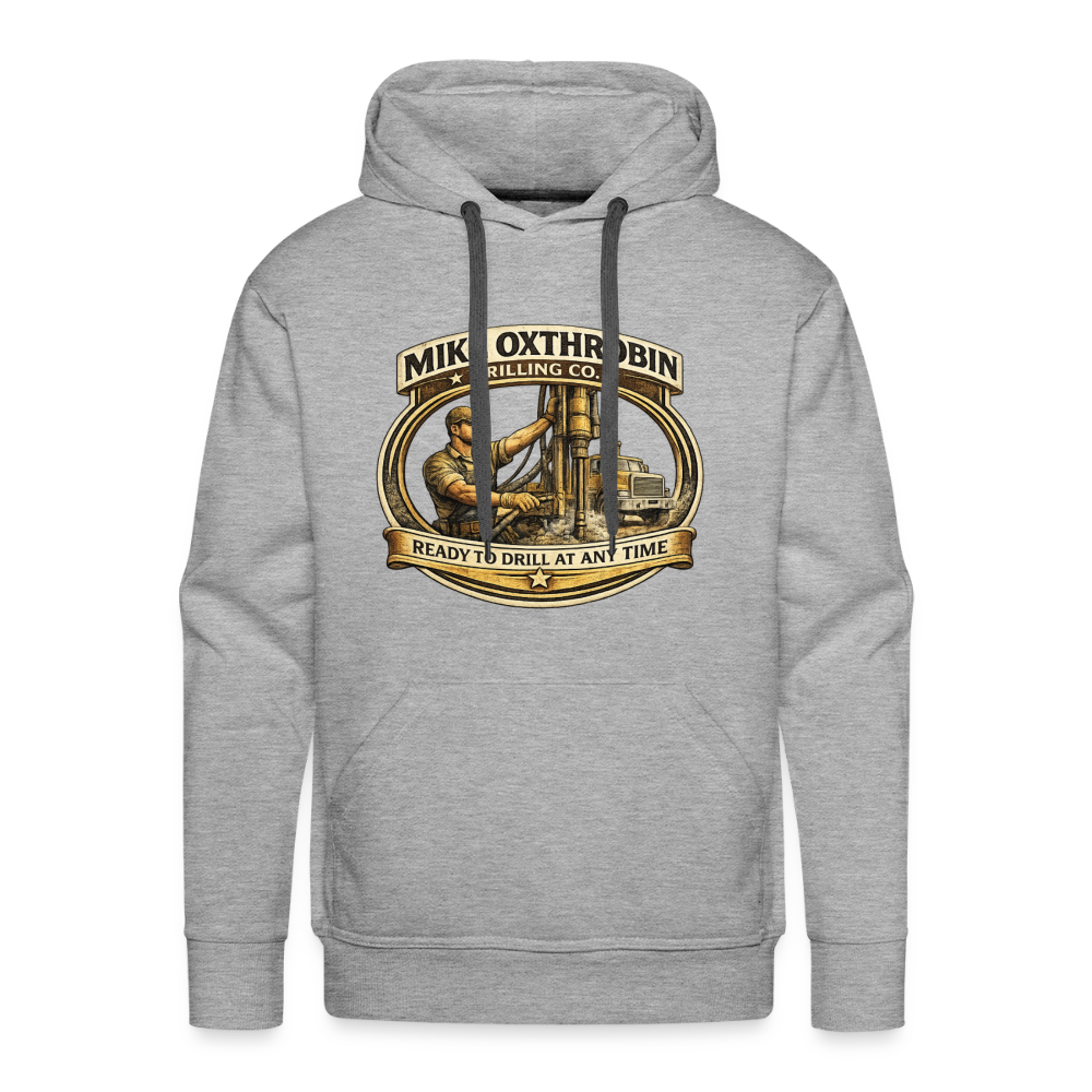 Mike Oxthrobin Drilling Co Hoodie Funny Adult Humor Gear Color: heather grey