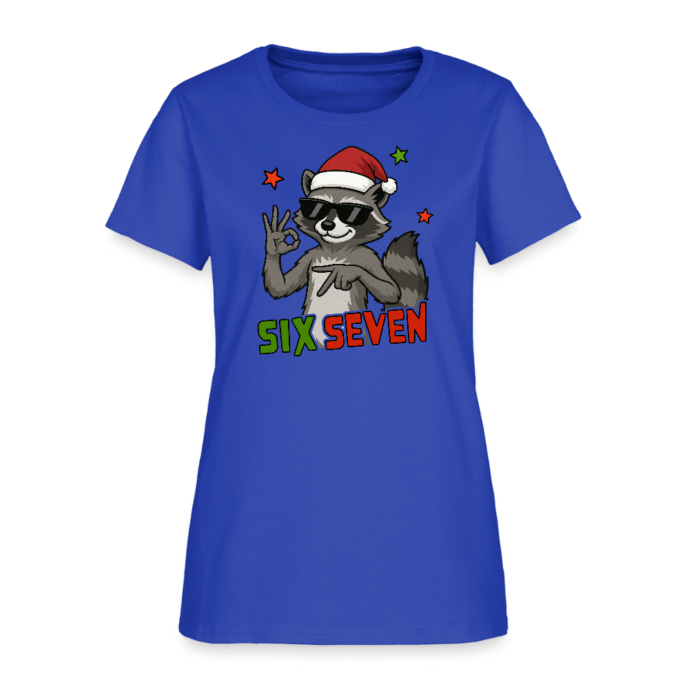 Six Seven 67 Raccoon Women’s T-Shirt Color: white