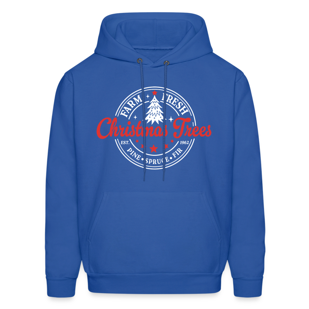Farm Fresh Christmas Trees Hoodie - royal blue