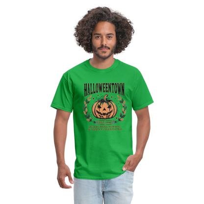 Halloweentown T-Shirt (Where Normal is Overrated) - bright green