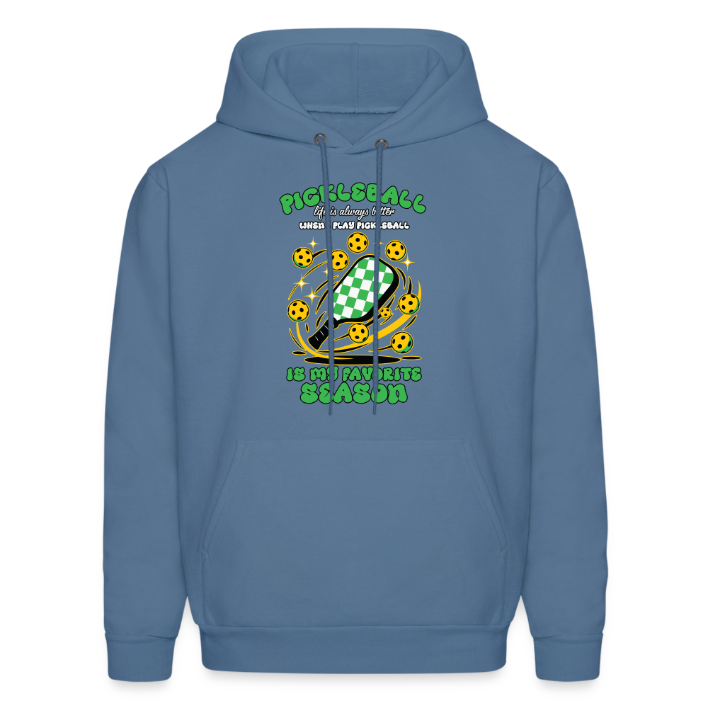 Pickleball Is My Favorite Season Hoodie - denim blue