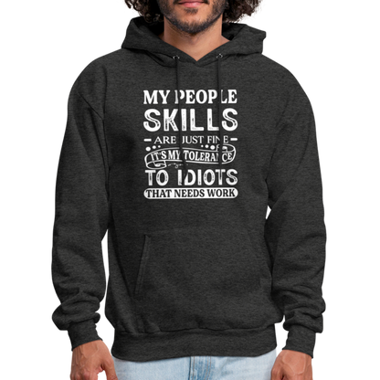 It's My Tolerance To Idiots That Needs Work Hoodie - charcoal grey