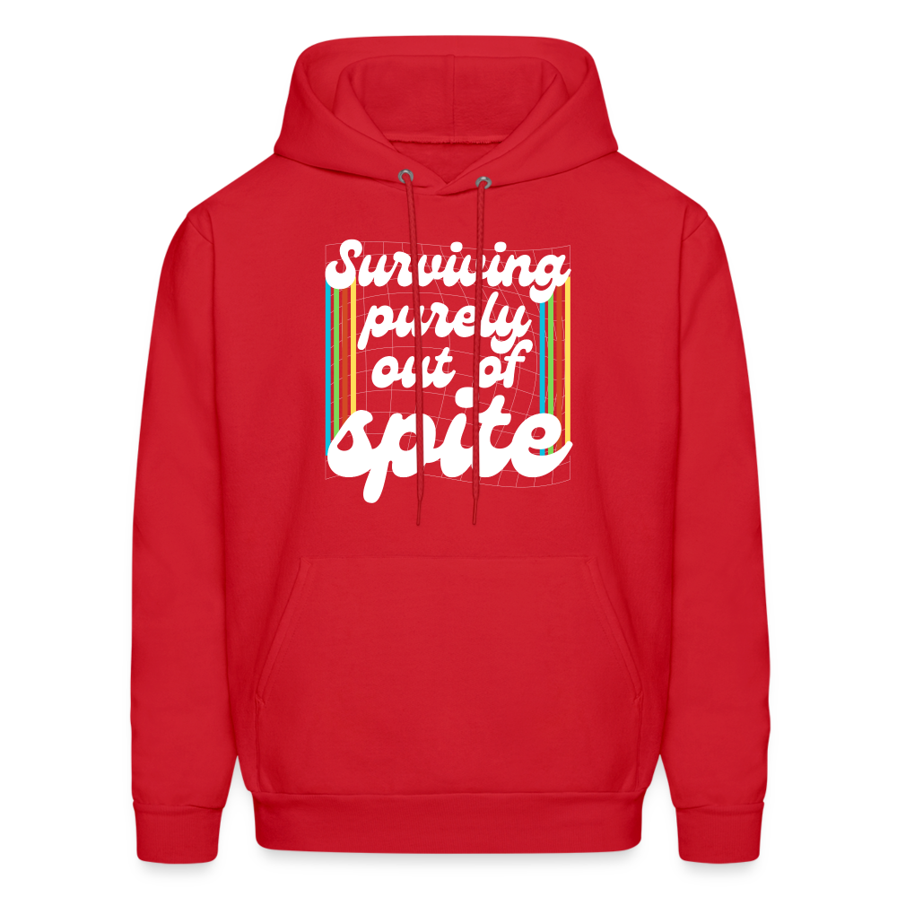 Surviving Purely Out Of Spite Hoodie - red