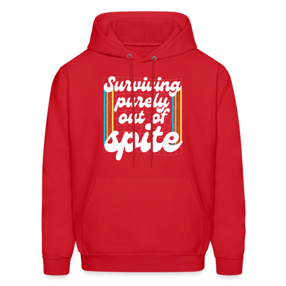 Surviving Purely Out Of Spite Hoodie - red