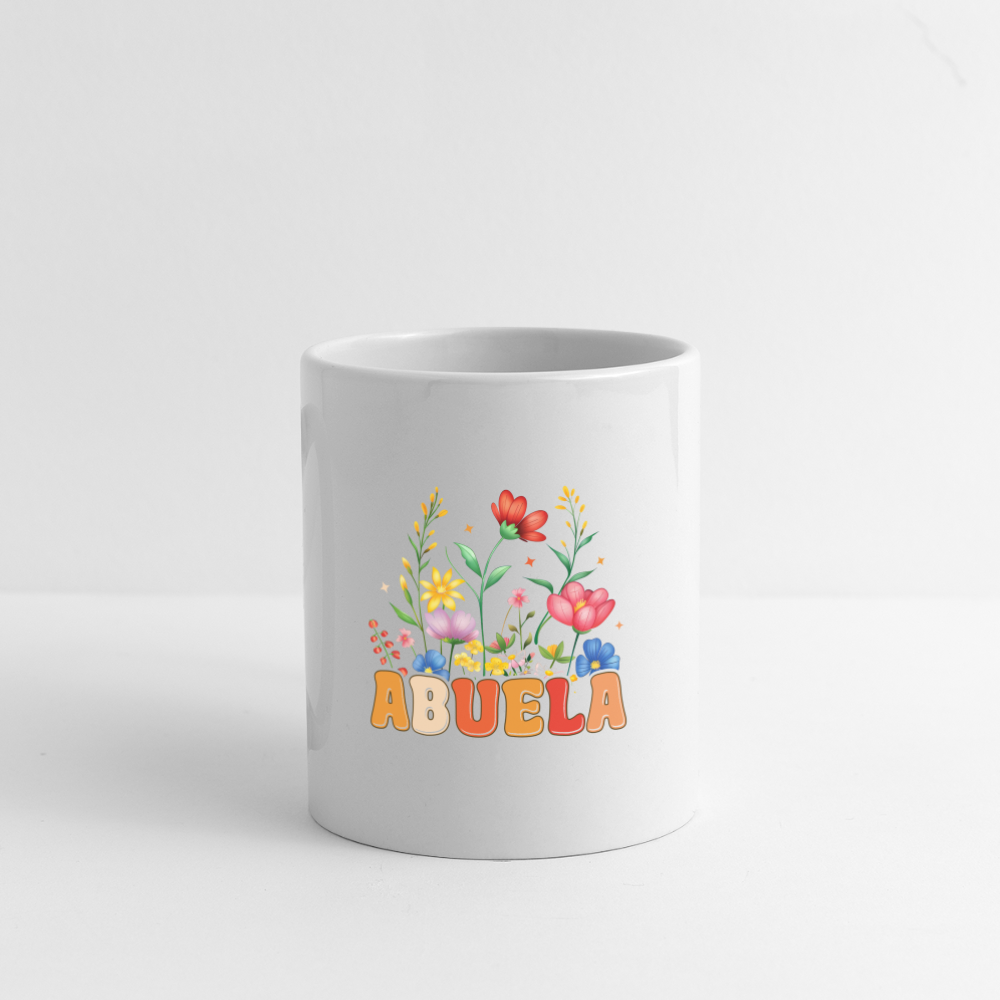 Abuela Coffee Mug with Floral Design - white