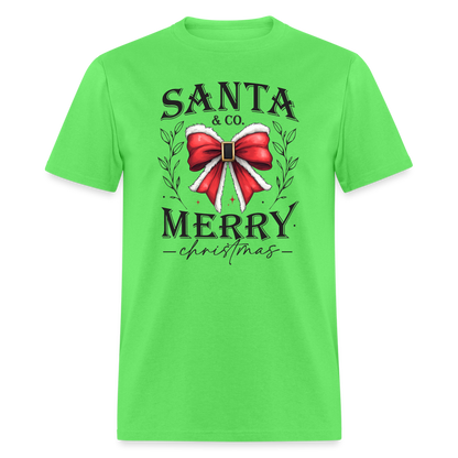 Merry Christmas Santa & Co T-Shirt - kiwi