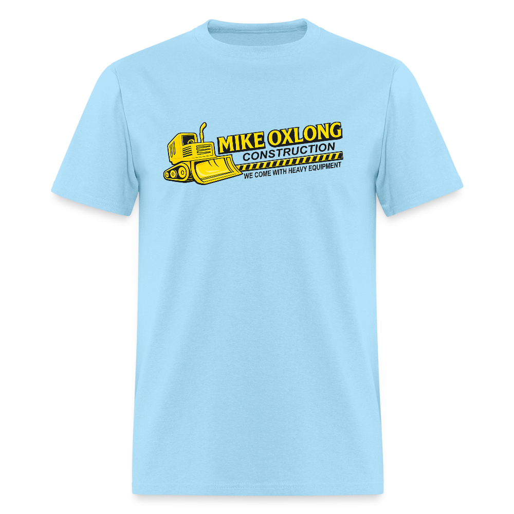 Mike Oxlong Men’s Hoodie – Funny Adult Construction T-Shirt - powder blue