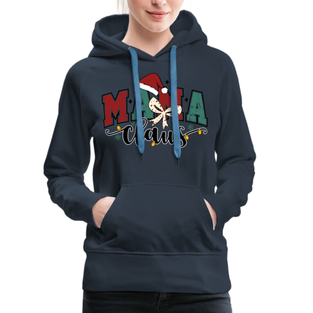 Mama Claus Women’s Premium Hoodie - navy