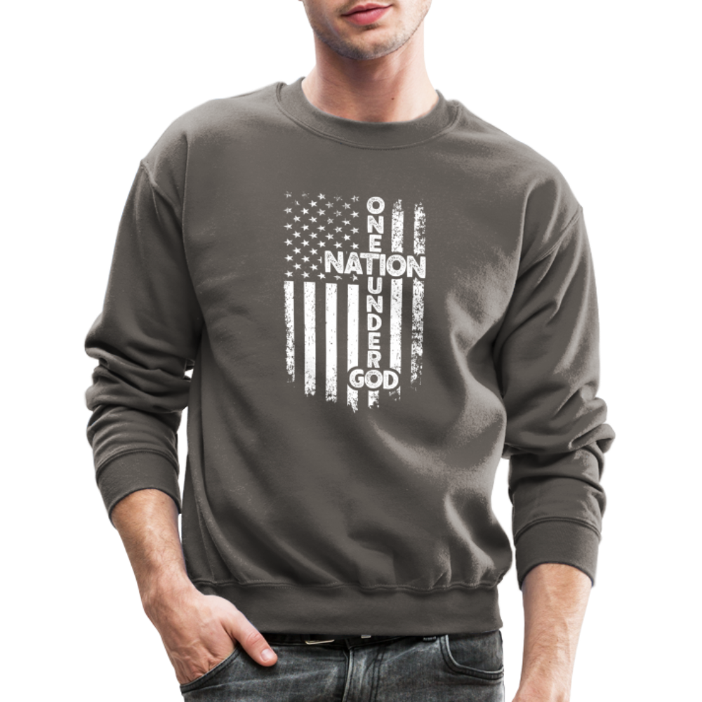 One Nation Under God Sweatshirt - asphalt gray