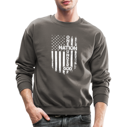 One Nation Under God Sweatshirt - asphalt gray