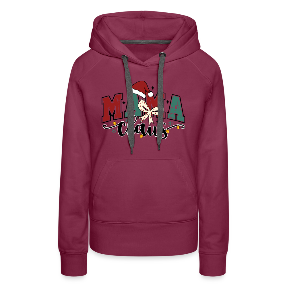 Mama Claus Women’s Premium Hoodie - burgundy