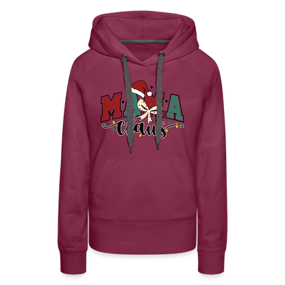 Mama Claus Women’s Premium Hoodie - burgundy