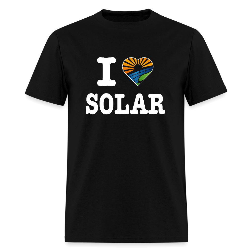 I Love Solar T-Shirt Color: black