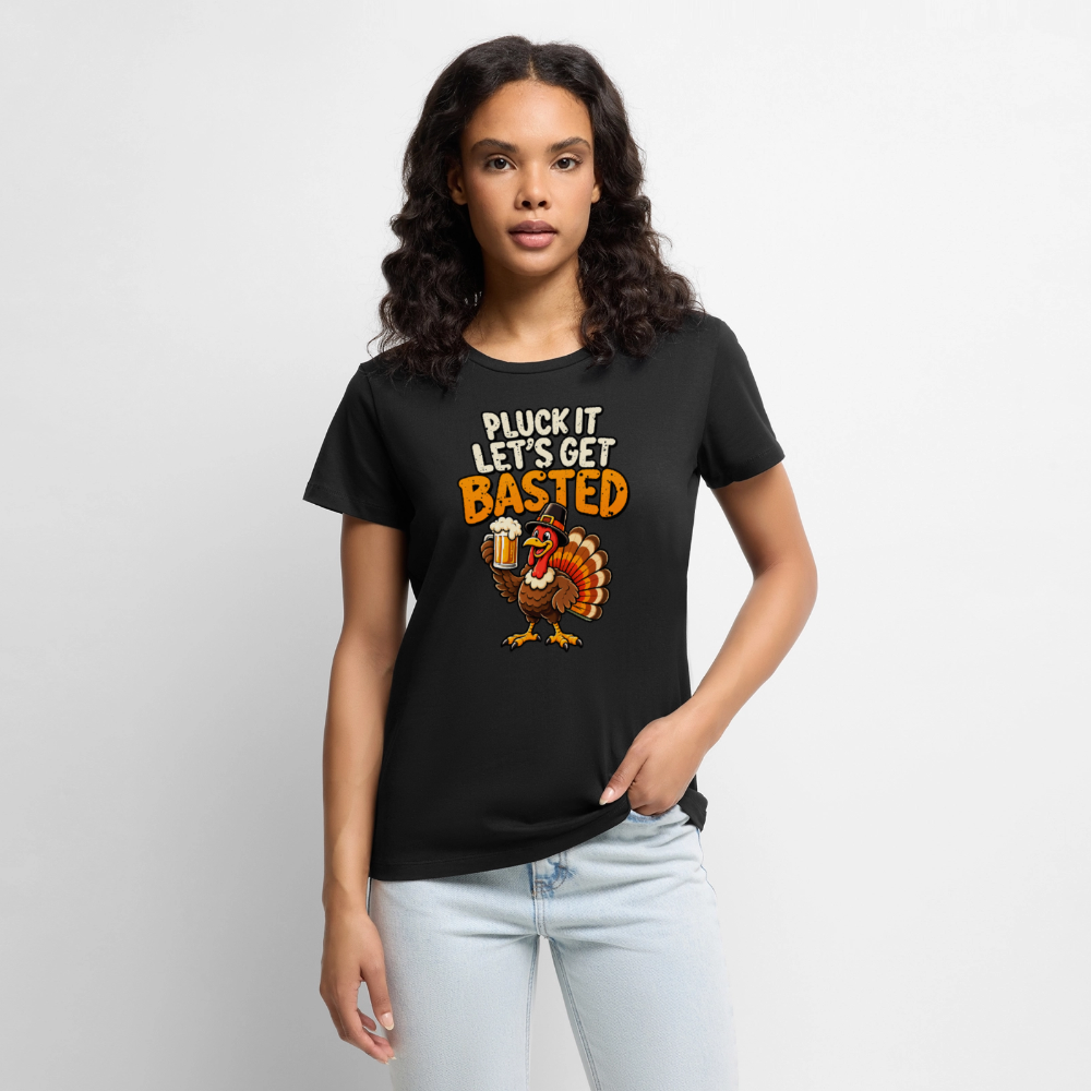 Pluck It Let’s Get Basted Women’s Premium T-Shirt - black