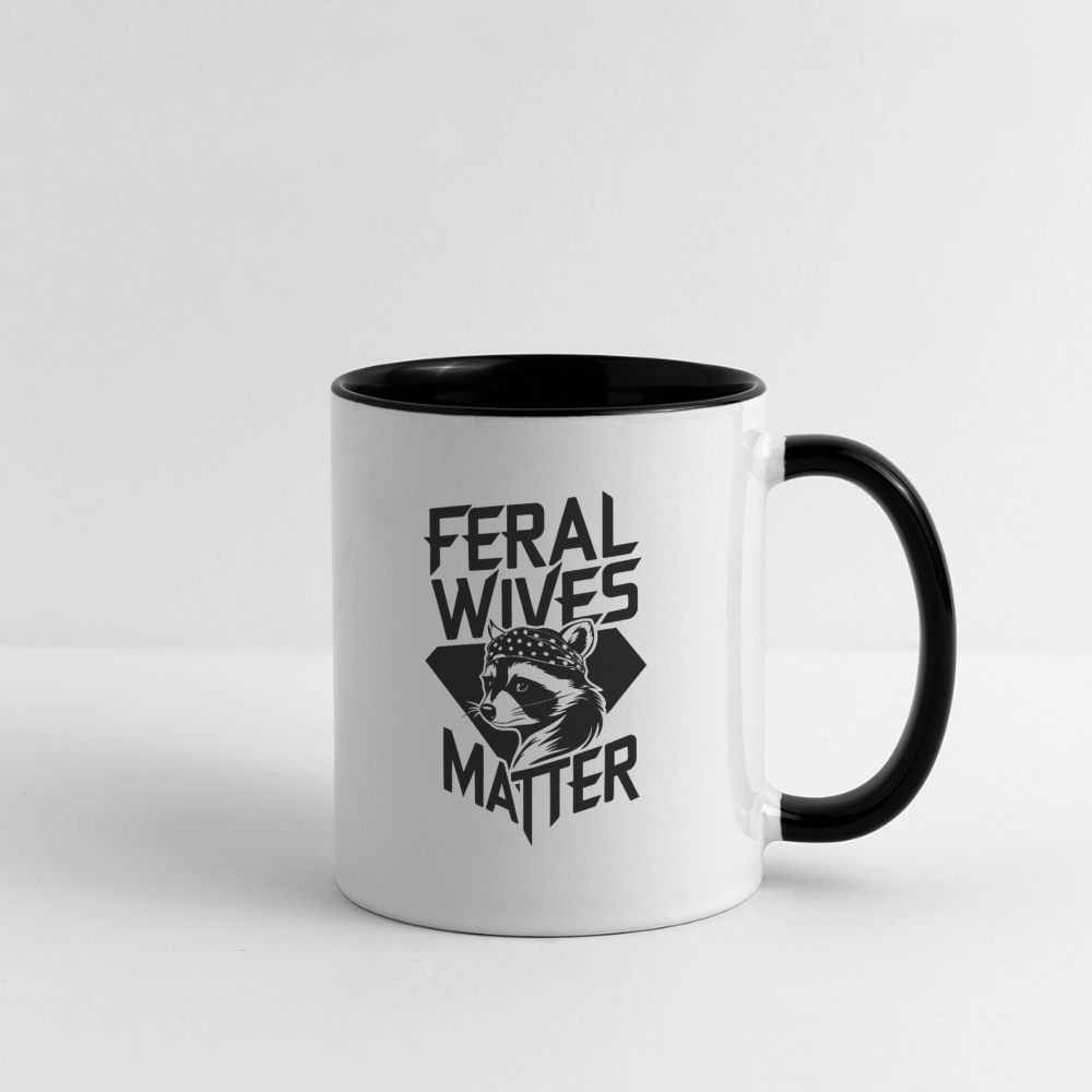 Feral Wives Matter Coffee Mug - white/black