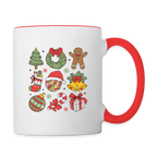 Christmas Holiday Season Coffee Mug - white/red