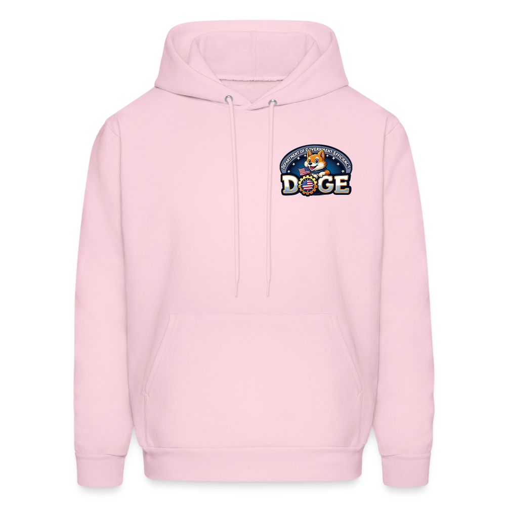 DOGE Hoodie (front/back print) - pale pink