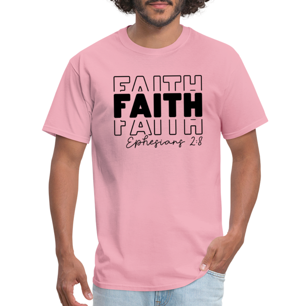 Faith Ephesians 2:8 T-Shirt - pink