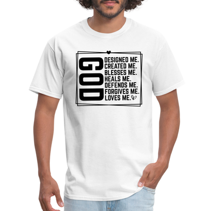 GOD Designed Me T-Shirt - white