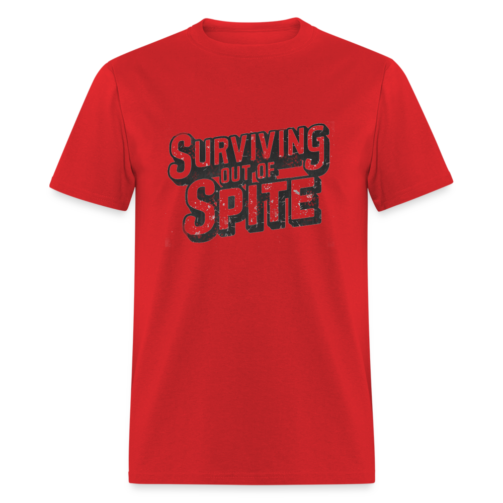 Surviving Out Of Spite T-Shirt - red