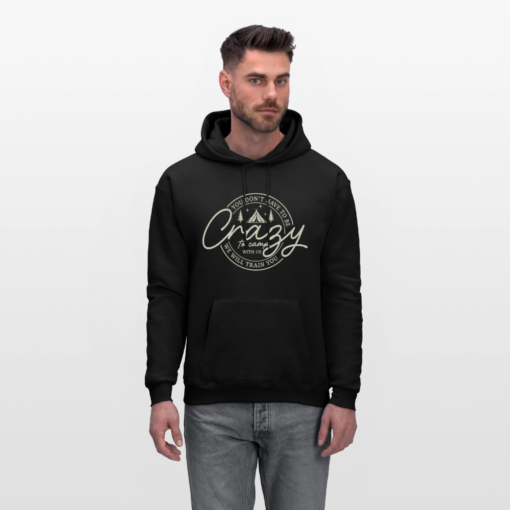 Crazy Camping Hoodie - black