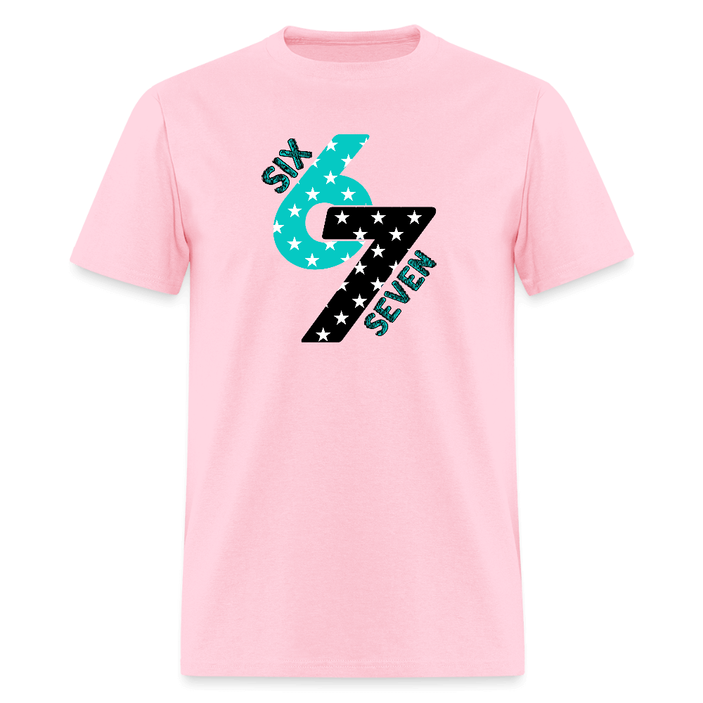 Six Seven 67 (Star) T-Shirt Color: pink