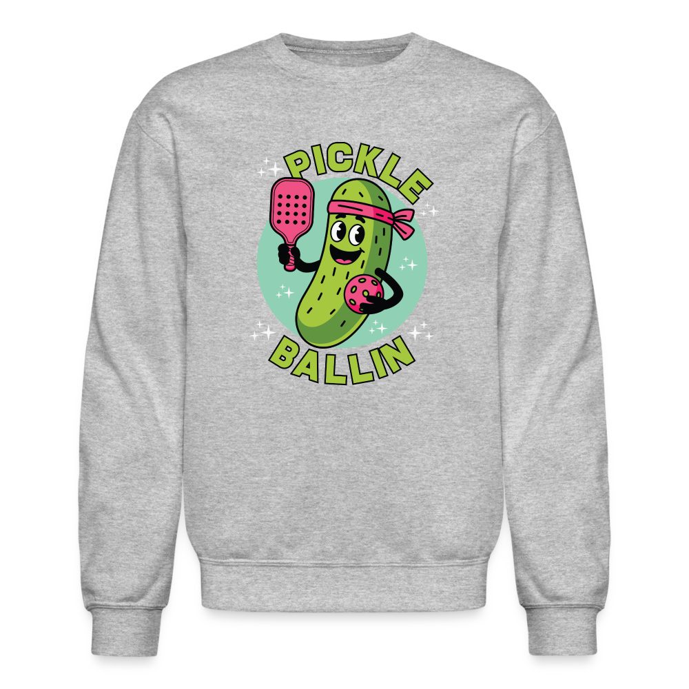 Pickle Ballin Sweatshirt - heather gray