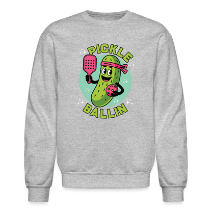 Pickle Ballin Sweatshirt - heather gray