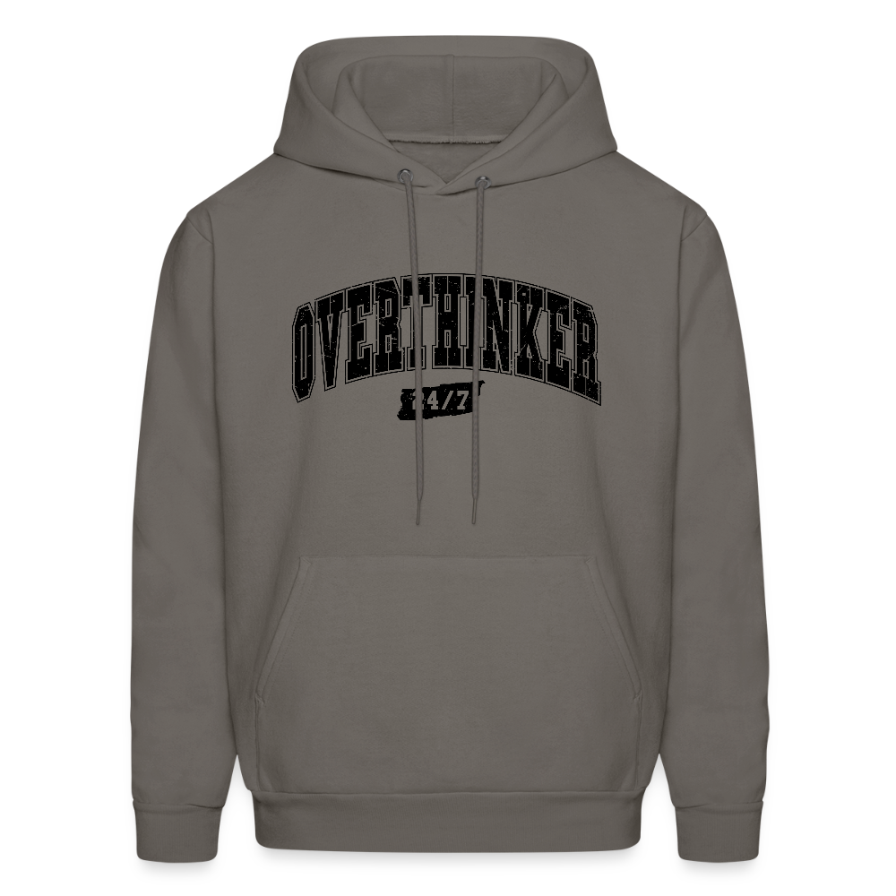 Overthinker 24/7 Hoodie – Stay Cozy While Overthinking - asphalt gray