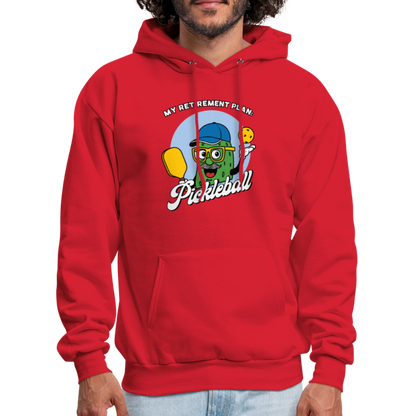 My Retirement Plan: Pickleball Hoodie - red