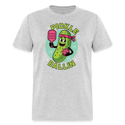 Pickle Ballin T-Shirt - heather gray