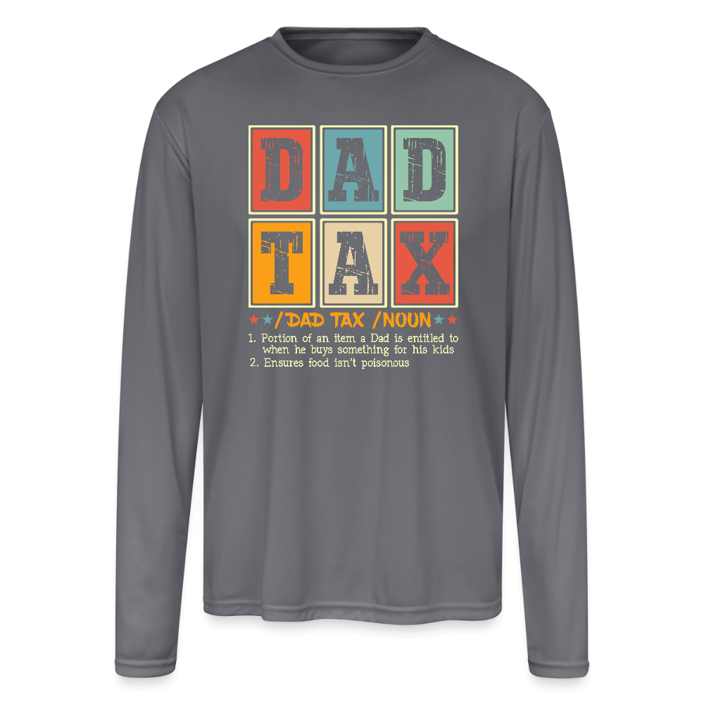 Dad Tax Men’s Performance Long Sleeve - gray