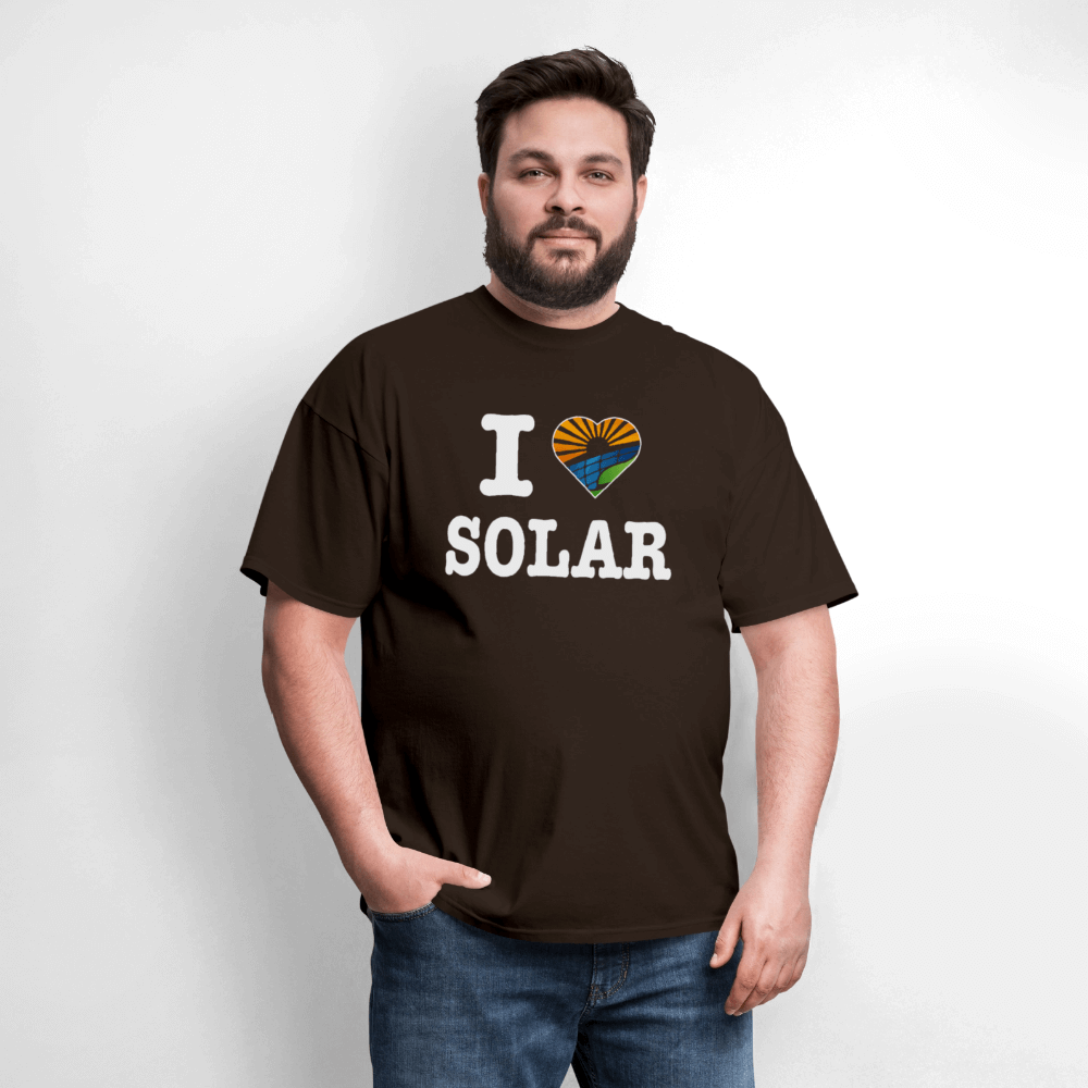 I Love Solar T-Shirt Color: forest green