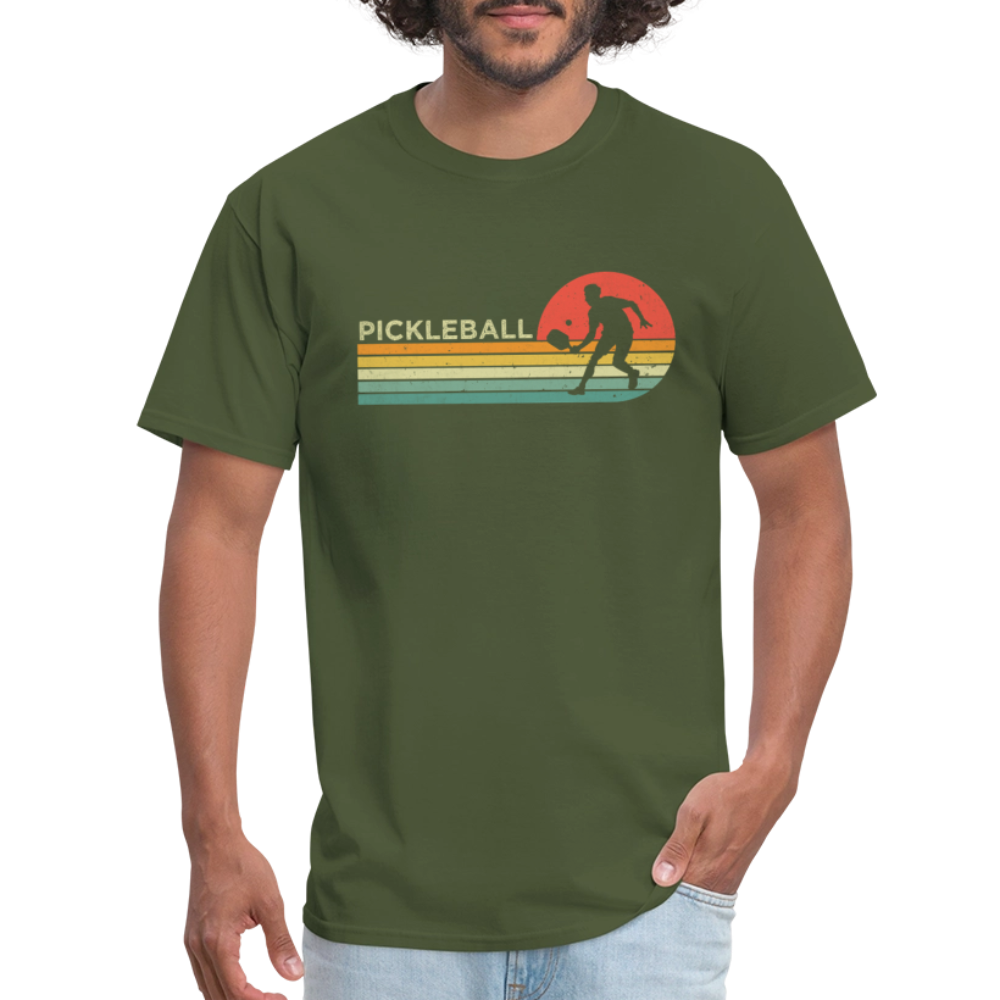 Retro Pickleball T-Shirt - military green