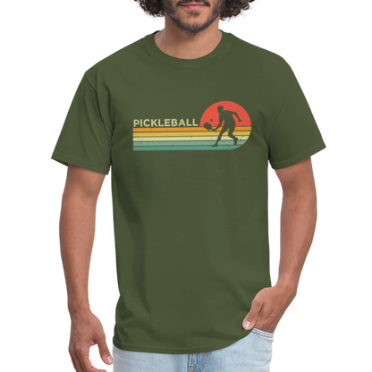 Retro Pickleball T-Shirt - military green