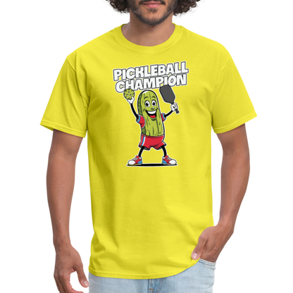 Pickleball Champion T-Shirt - yellow