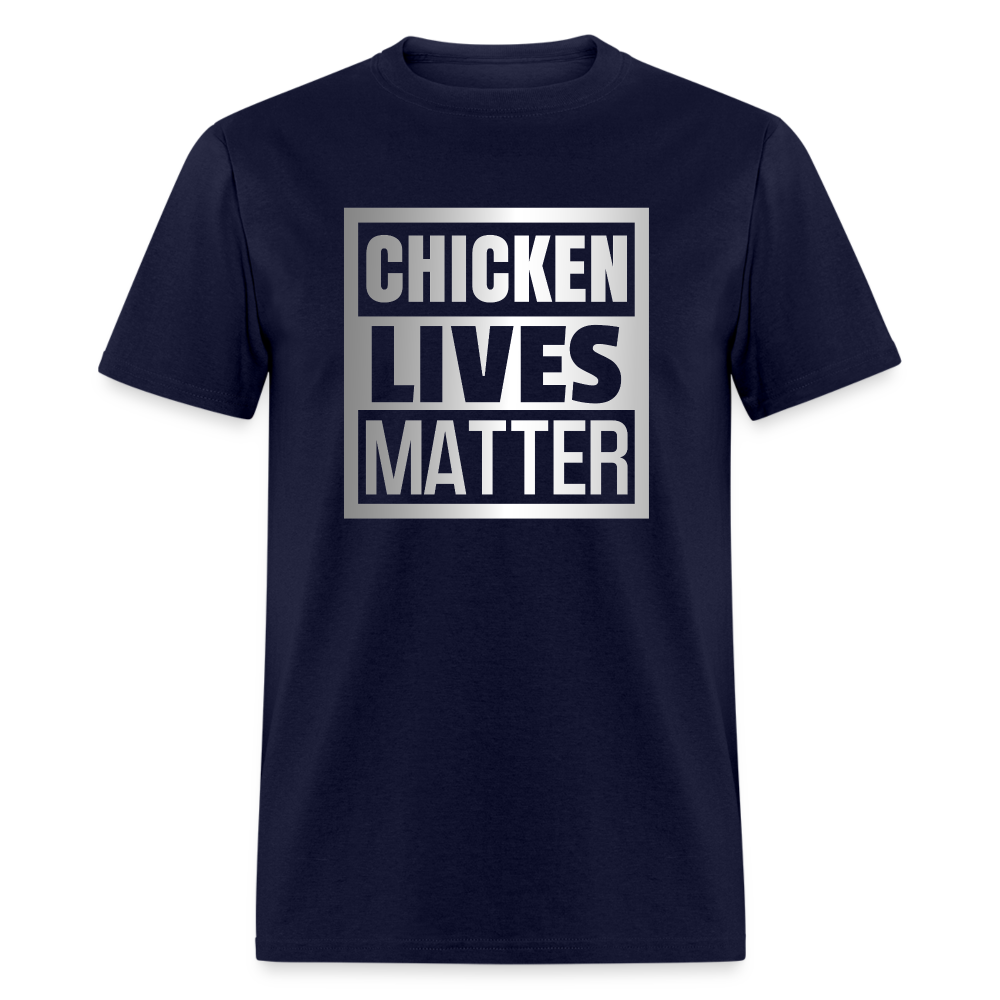 Chicken Lives Matter T-Shirt - navy