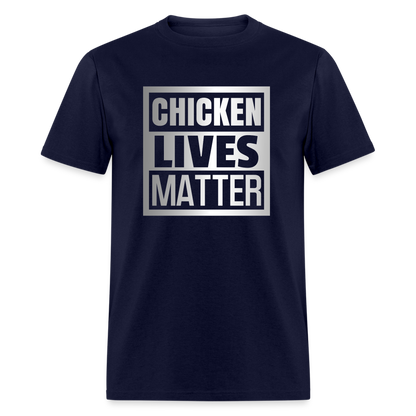 Chicken Lives Matter T-Shirt - navy