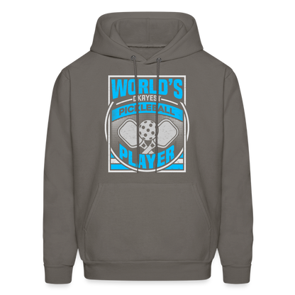 World's Okayest Pickleball Player Hoodie - asphalt gray