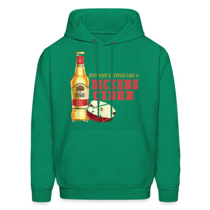 Nothing Satisfies Like A Dickens Cider Hoodie - kelly green