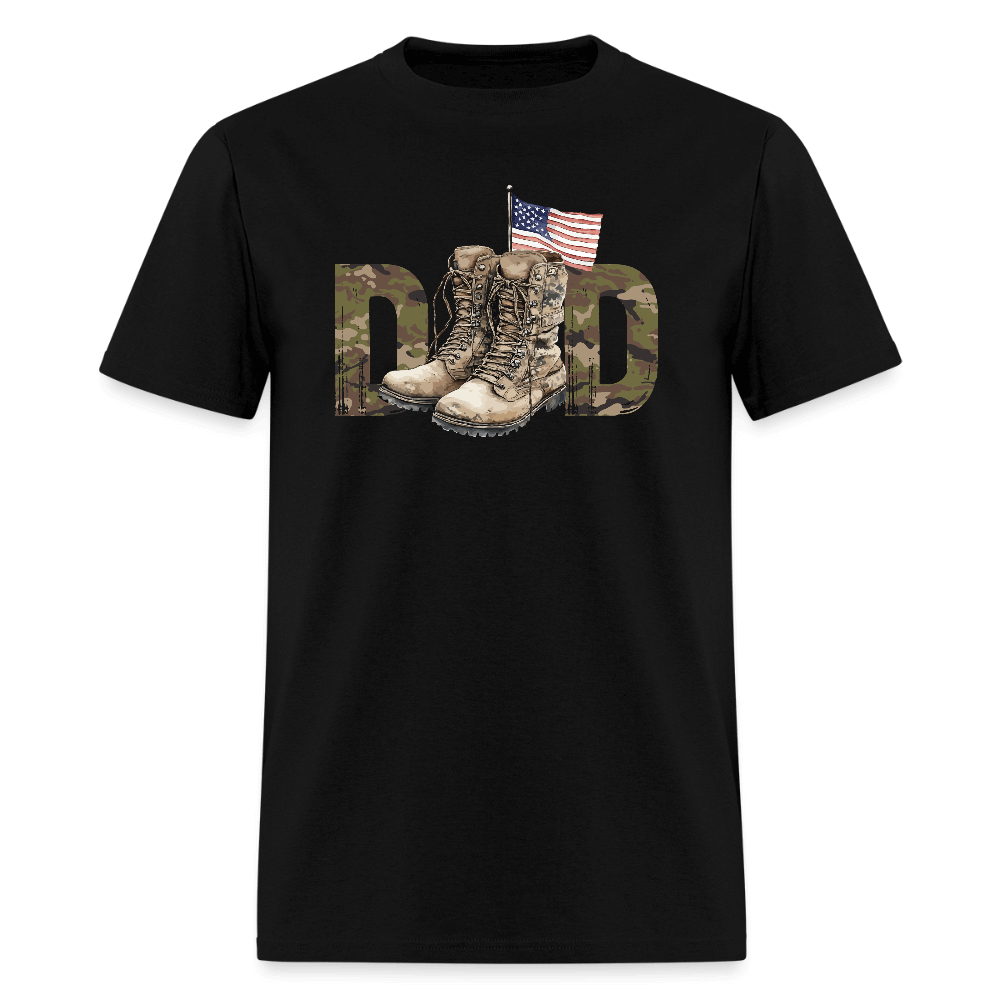Military Dad T-Shirt - black