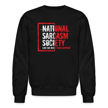 National Sarcasm Society Sweatshirt - black