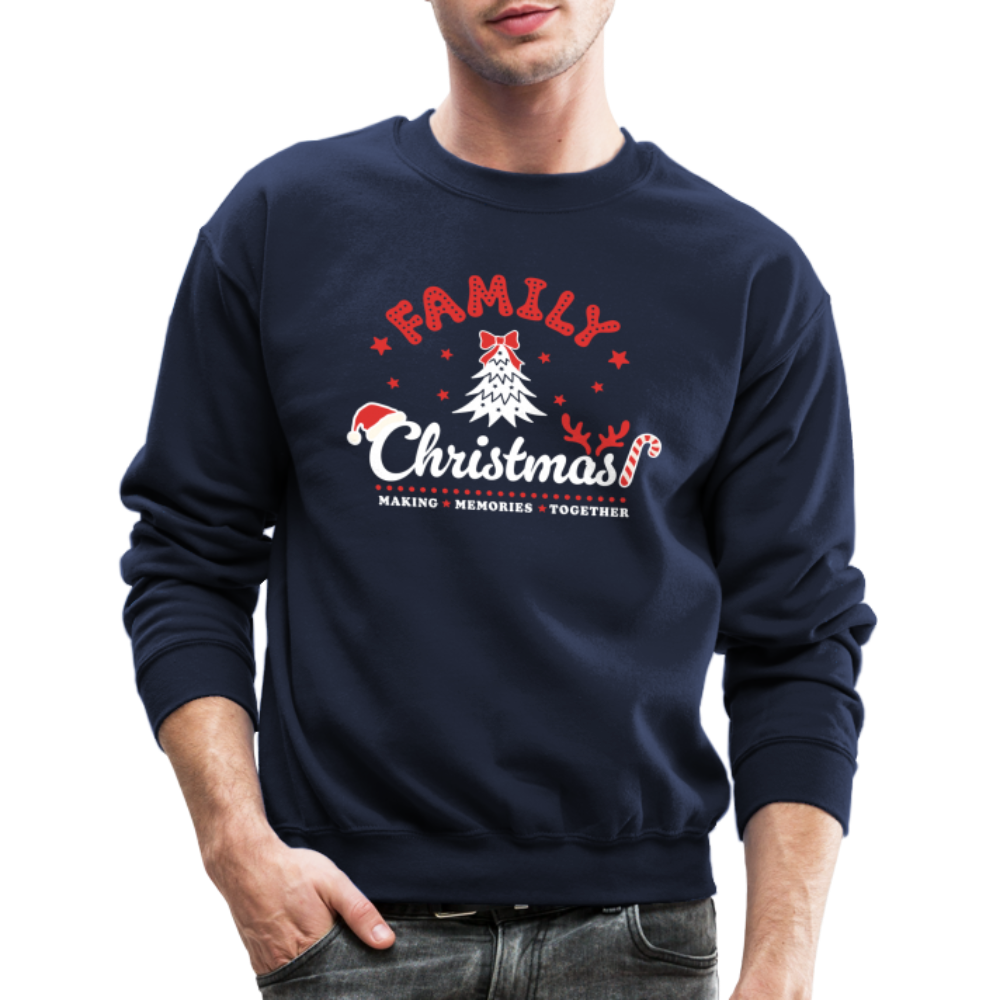 Family Christmas Making Memories Together Sweatshirt - navy